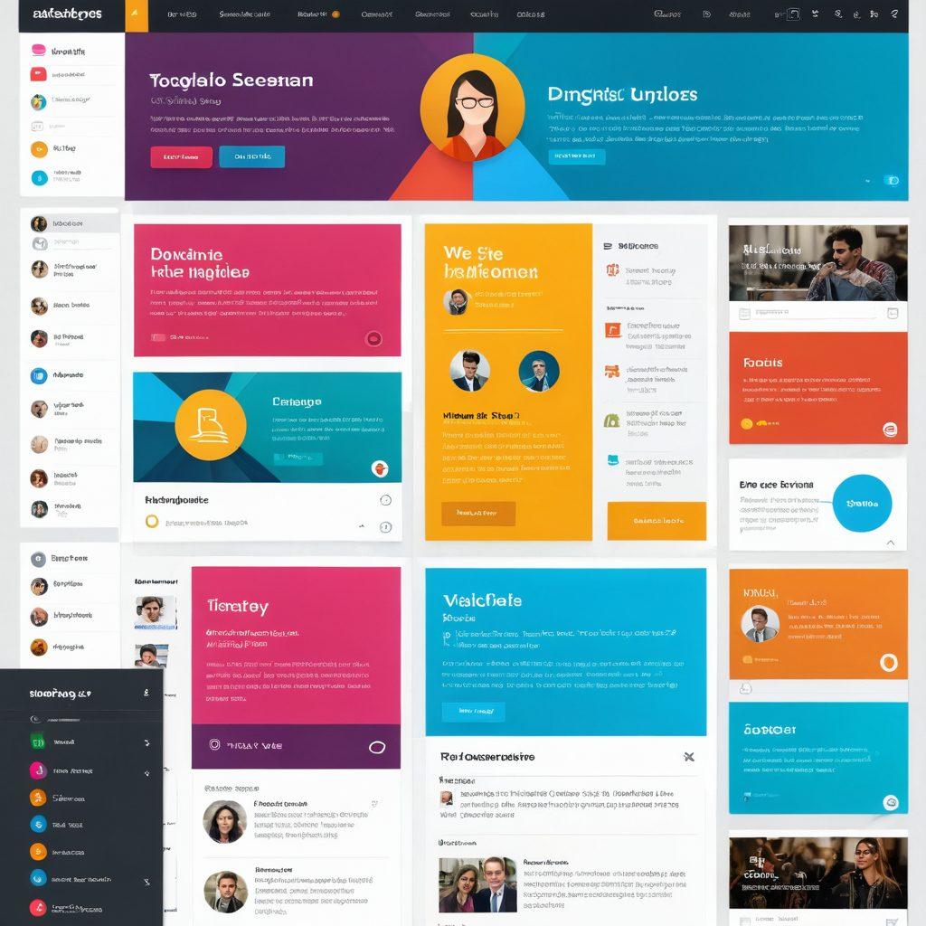 A dynamic, engaging blog layout showcasing interactive features like opinion polls and user feedback sections. Include visually appealing graphs and colorful buttons for participation. Illustrate a diverse group of users engaging with the blog on digital devices, reflecting a vibrant discussion atmosphere. Add speech bubbles to represent lively conversations. modern web design. vibrant colors. 3D effects.